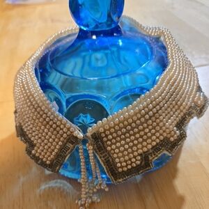 Vintage Elegant Pearl and Silver Beaded Necklace